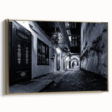 Black and White Urban Scenery Wall Art – Cityscape Photography Print