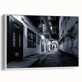 Black and White Urban Scenery Wall Art – Cityscape Photography Print