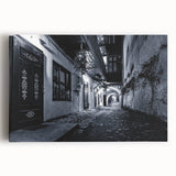 Black and White Urban Scenery Wall Art – Cityscape Photography Print