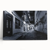 Black and White Urban Scenery Wall Art – Cityscape Photography Print