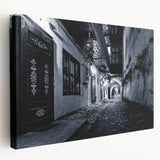 Black and White Urban Scenery Wall Art – Cityscape Photography Print