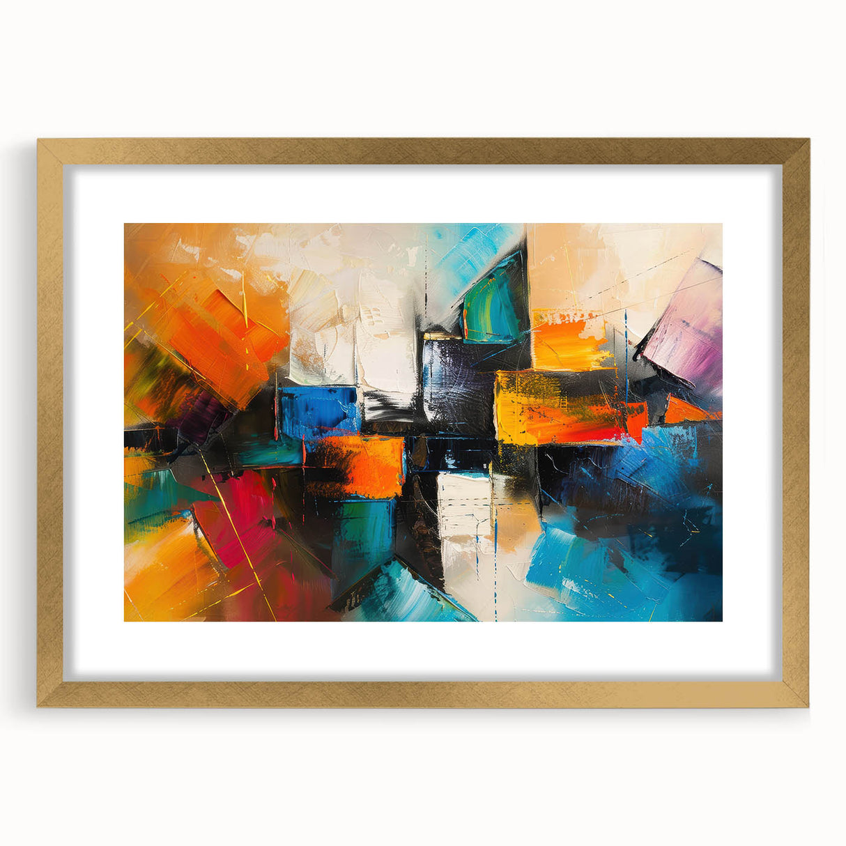 Bold Abstract Wall Art – High-Contrast Geometric Canvas Prints