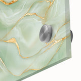 Upscale Abstract Art Collection – Mint Green & Gold Wall Decor