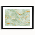 Upscale Abstract Art Collection – Mint Green & Gold Wall Decor