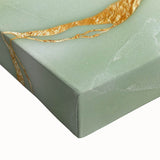 Upscale Abstract Art Collection – Mint Green & Gold Wall Decor