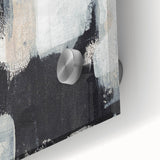 Earthen Harmony Abstracts - Textured Black & Beige Abstract Wall Art