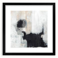 Earthen Harmony Abstracts - Textured Black & Beige Abstract Wall Art