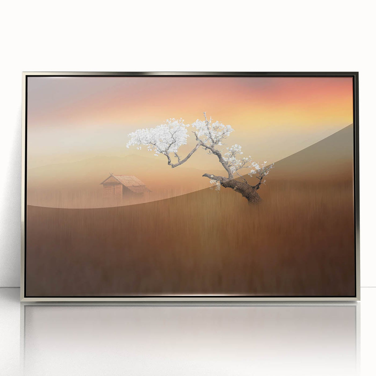 Blossoming Tree at Sunset - Fine Art Photography Canvas Prints