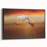 Blossoming Tree at Sunset - Fine Art Photography Canvas Prints