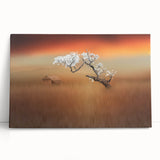 Blossoming Tree at Sunset - Fine Art Photography Canvas Prints