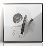 Abstract Geometric Framed Wall Art – Minimalist Urban Chic Design