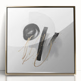 Abstract Geometric Framed Wall Art – Minimalist Urban Chic Design