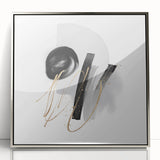 Abstract Geometric Framed Wall Art – Minimalist Urban Chic Design