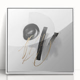 Abstract Geometric Framed Wall Art – Minimalist Urban Chic Design