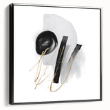 Abstract Geometric Framed Wall Art – Minimalist Urban Chic Design