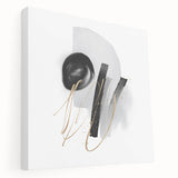 Abstract Geometric Framed Wall Art – Minimalist Urban Chic Design