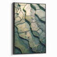 Minimalist Landscape Wall Art – Abstract Terraced Reflections Print