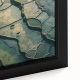 Minimalist Landscape Wall Art – Abstract Terraced Reflections Print