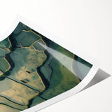 Minimalist Landscape Wall Art – Abstract Terraced Reflections Print