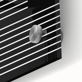 Minimalist Black and White Abstract Wall Art - Linear Geometric Print