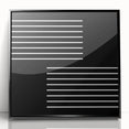 Minimalist Black and White Abstract Wall Art - Linear Geometric Print