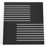 Minimalist Black and White Abstract Wall Art - Linear Geometric Print