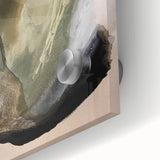 Modern Abstract Painting – Olive Green & Beige Earthy Wall Art