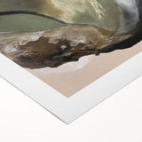 Modern Abstract Painting – Olive Green & Beige Earthy Wall Art