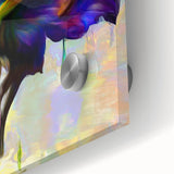 Modern Fluid Art Prints - Fluid Abstract Wall Art in Purple & Gold