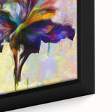 Modern Fluid Art Prints - Fluid Abstract Wall Art in Purple & Gold