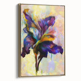 Modern Fluid Art Prints - Fluid Abstract Wall Art in Purple & Gold
