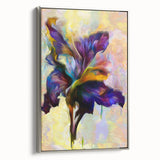 Modern Fluid Art Prints - Fluid Abstract Wall Art in Purple & Gold