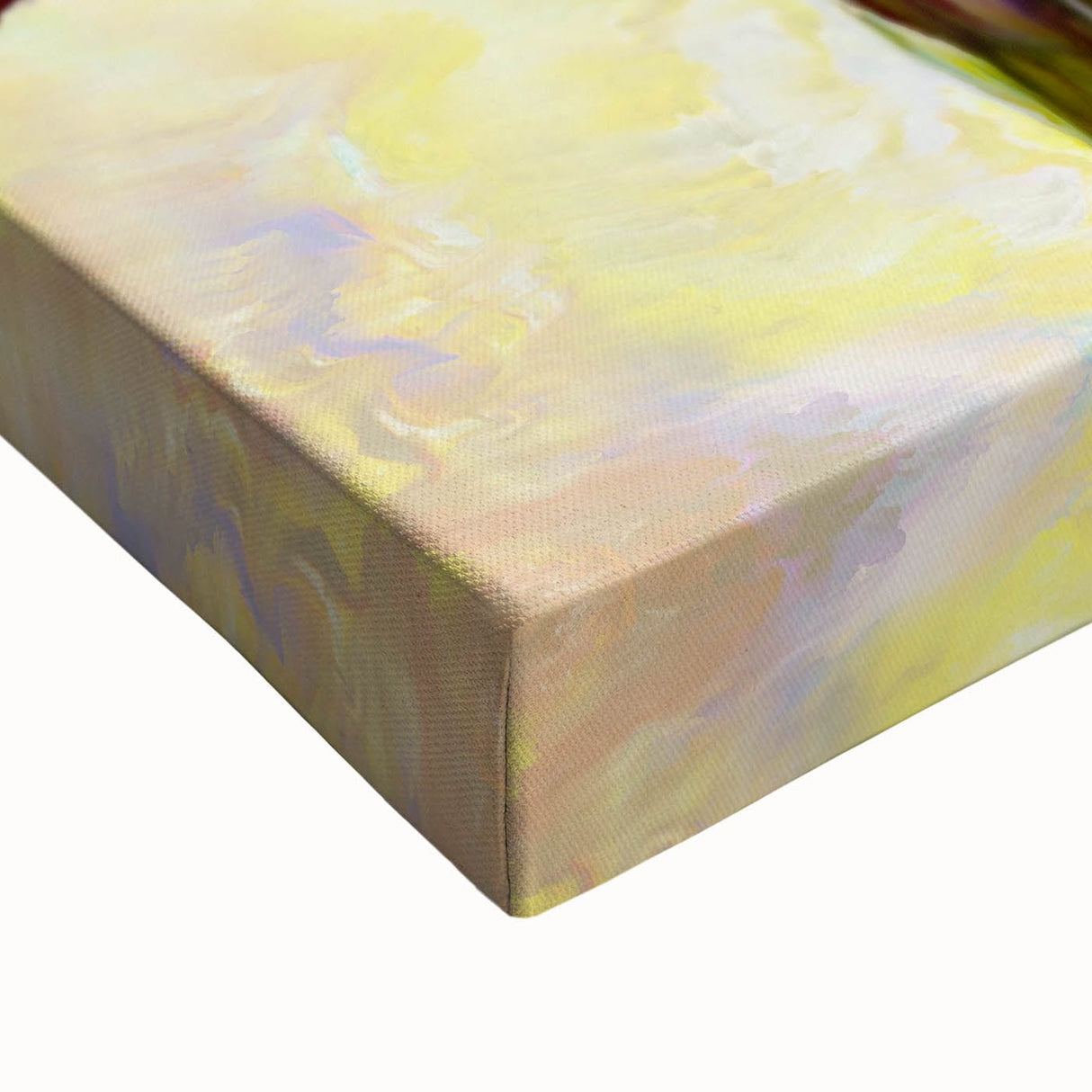 Modern Fluid Art Prints - Fluid Abstract Wall Art in Purple & Gold