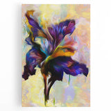 Modern Fluid Art Prints - Fluid Abstract Wall Art in Purple & Gold