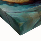 Modern Fluid Art Prints in Blue and Orange - Fluid Abstract Wall Art