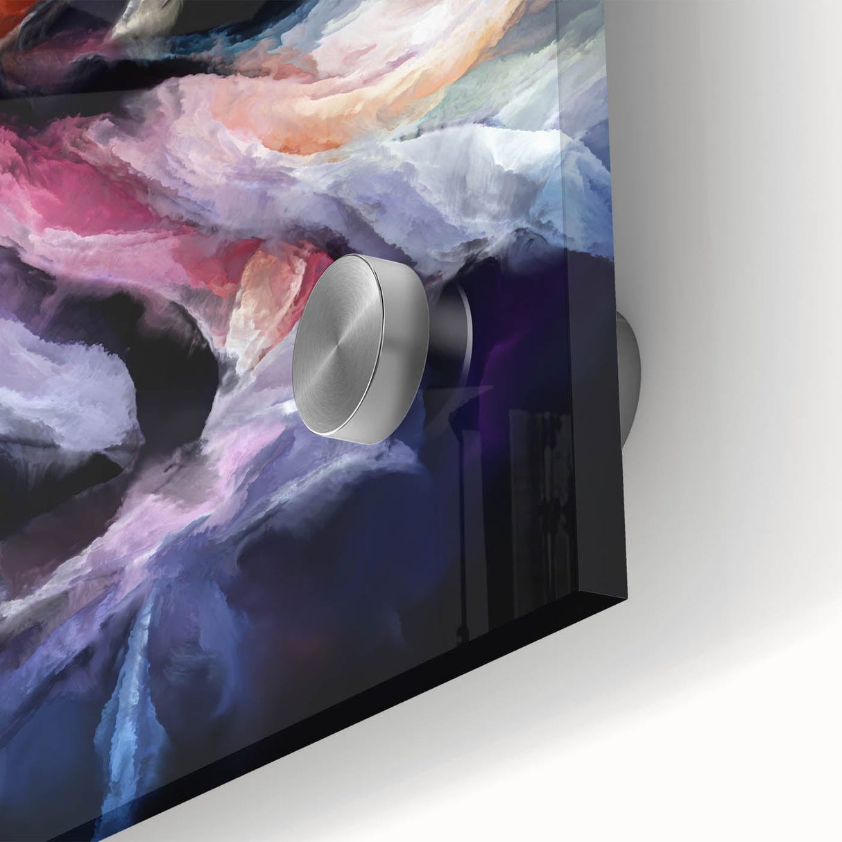 Modern Fluid Art Prints in Purple and Peach - Fluid Abstract Wall Art