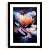 Modern Fluid Art Prints in Purple and Peach - Fluid Abstract Wall Art