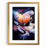 Modern Fluid Art Prints in Purple and Peach - Fluid Abstract Wall Art