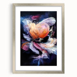 Modern Fluid Art Prints in Purple and Peach - Fluid Abstract Wall Art