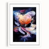 Modern Fluid Art Prints in Purple and Peach - Fluid Abstract Wall Art