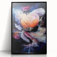 Modern Fluid Art Prints in Purple and Peach - Fluid Abstract Wall Art