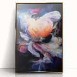 Modern Fluid Art Prints in Purple and Peach - Fluid Abstract Wall Art