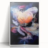 Modern Fluid Art Prints in Purple and Peach - Fluid Abstract Wall Art