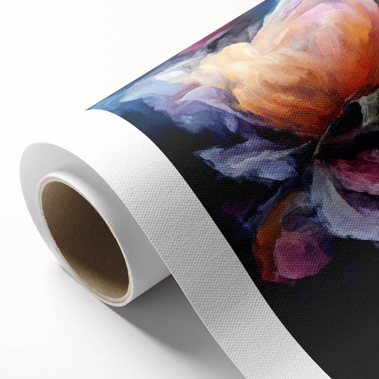Modern Fluid Art Prints in Purple and Peach - Fluid Abstract Wall Art