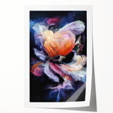 Modern Fluid Art Prints in Purple and Peach - Fluid Abstract Wall Art