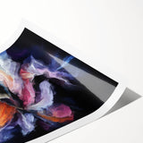 Modern Fluid Art Prints in Purple and Peach - Fluid Abstract Wall Art