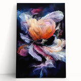 Modern Fluid Art Prints in Purple and Peach - Fluid Abstract Wall Art