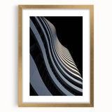 Urban Architectural Wall Art – Curved High-Rise Minimalist Print