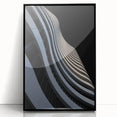 Urban Architectural Wall Art – Curved High-Rise Minimalist Print