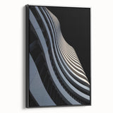 Urban Architectural Wall Art – Curved High-Rise Minimalist Print